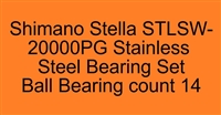 Shimano Stella STLSW-20000PG Stainless Steel Bearing Set, ABEC357.