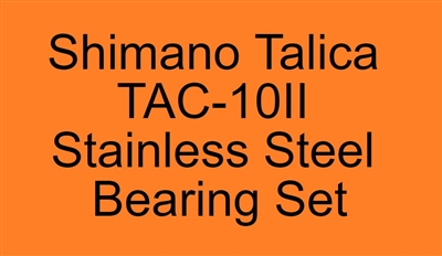 Shimano Talica TAC-10II Stainless Steel Bearing Set, ABEC357.