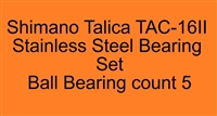 Shimano Talica TAC-16II Talica 2 Speed 12II, 16II Stainless Steel Bearing Set, ABEC357.