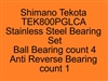 Shimano Tekota TEK800PGLCA Stainless Steel Bearing Set, ABEC357.