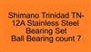 Shimano Trinidad TN-12A Stainless Steel Bearing Set, ABEC357.