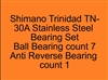 Shimano Trinidad TN-30A Stainless Steel Bearing Set, ABEC357.