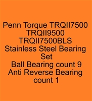 Penn Torque II TRQII7500-G TRQII7500-S TRQII7500BLS TRQII9500 Stainless Steel Bearing Set, ABEC357.