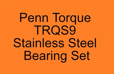 Penn Torque TRQS9-B TRQS9-G Stainless Steel Bearing Set, ABEC357.