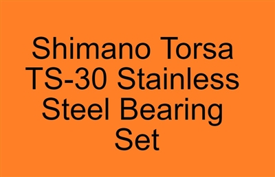 Set of 6 Super Tune bearings, Shimano Torsa TS-30 Stainless Steel Bearing Set, ABEC357.