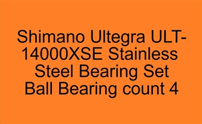 Shimano Ultegra ULT-14000XSE Stainless Steel Bearing Set, ABEC357.