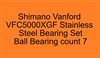 Shimano Vanford VFC5000XGF Stainless Steel Bearing Set, ABEC357.