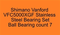 Shimano Vanford VFC5000XGF Vanford 4000F, 4000MHGF, 4000XGF, C5000XGF (20) Stainless Steel Bearing Set, ABEC357.