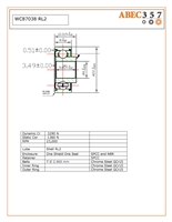 8x22x10.319 mm, WC87038 RL2, Part #STB003-6101, OEM Part #81-117, Stryker #81-117, Model(s) This Part Fits: 810 Autopsy Saw, 811 Autopsy Saw, 840 Cast Cutter, 841 Cast Cutter, 848 Cast Cutter, 851 Cast Cutter.