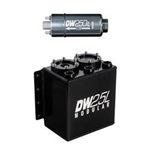 DeatschWerks 2.5L Modular Surge Tank (Incl. 1 DW250iL In-Line Fuel Pump)