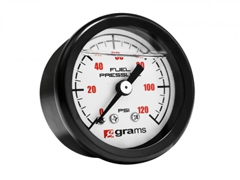 Grams Performance 0-120 PSI Fuel Pressure Gauge - White G2-99-1200W