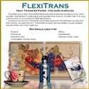 FlexiTrans Heat Transfer Paper for Hard Surfaces