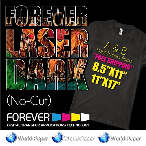 Forever Laser Dark No-Cut A-Foil+ B-Paper 8.5" x 11"