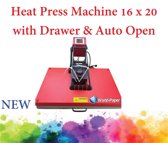 Heat Press Machine 16 x 20 with Drawer & Auto Open