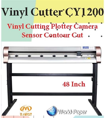 Vinyl Cutting Plotter CY1200 Camera Scan Automatic Contour Cut 48 inch