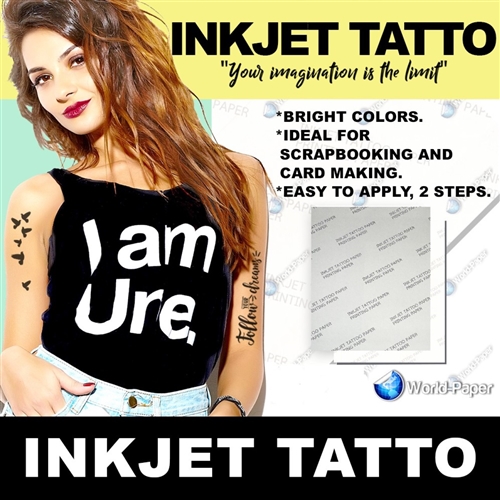 Temporary TATTOO Paper for INKJET  Printers 11"x17"
