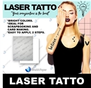 Temporary TATTOO Paper for LASER Printers  8.5"x11"