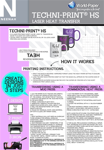 Techni-print HS Laser Printer for Hard Surfaces 8.5x11