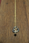 Bead Tree Necklace Blue