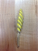 Vintage Yellow Twist Brooch Pin