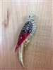 Vintage Parrot Brooch Pin