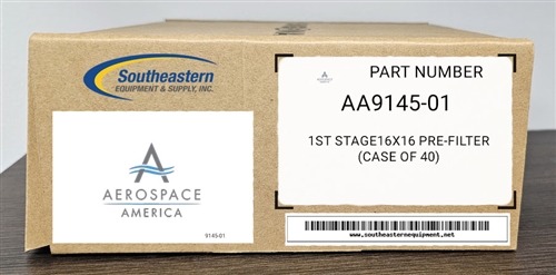 New Aerospace America 1st Stage16x16 pre-filter (Case of 40)