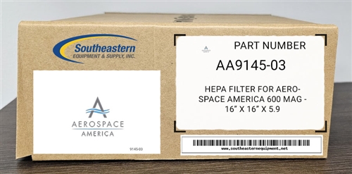 New Aerospace America HEPA Filter High Efficiency for PRED 750, ASA 9145