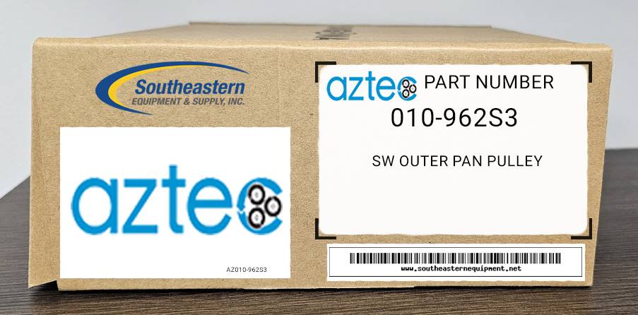 Aztec OEM Part # 010-962S3 Sw 24 & 30 Outer Pan Pulley