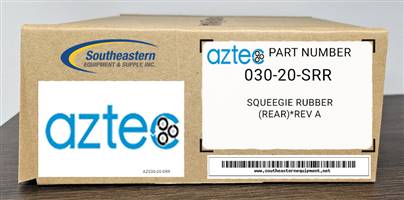 Aztec OEM Part # 030-20-SRR Squeegie Rubber (Rear) Proscrub