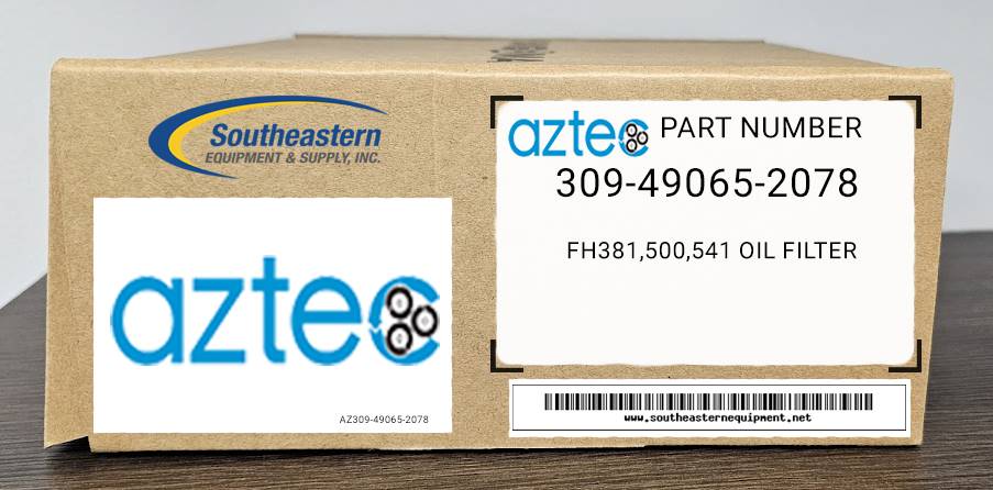 Aztec OEM Part # 309-49065-2078 Fh381,500,541 Oil Filter