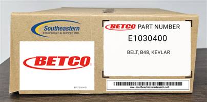 Betco OEM Part # E1030400 Belt, B48, Kevlar