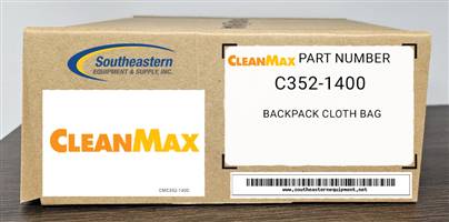 CleanMax OEM Part # C352-1400 Backpack Cloth Bag