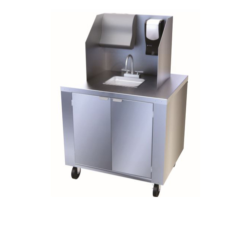 Dinex Mobile Hand Washing Station with San Jamar Accessories