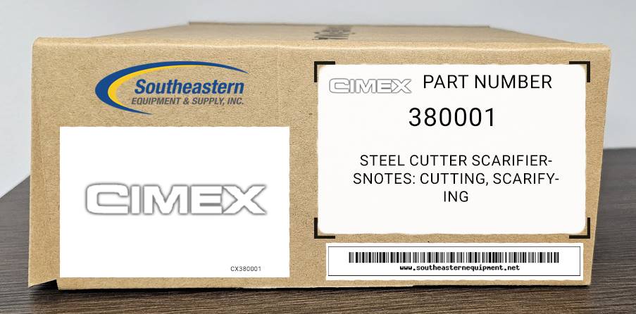 Cimex OEM Part # 380001 Steel Cutter Scarifiers (for CM/SC 38)