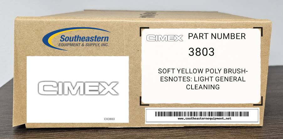 Cimex OEM Part # 3803 Soft Yellow Poly Brushes (for CM/SC 38)