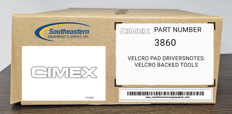 Cimex OEM Part # 3860 Velcro Pad Drivers (for CM/SC 38)