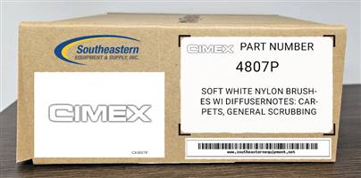 Cimex OEM Part # 4807P Soft White Nylon Brushes Wi Diffuser (for CM/SC 48)