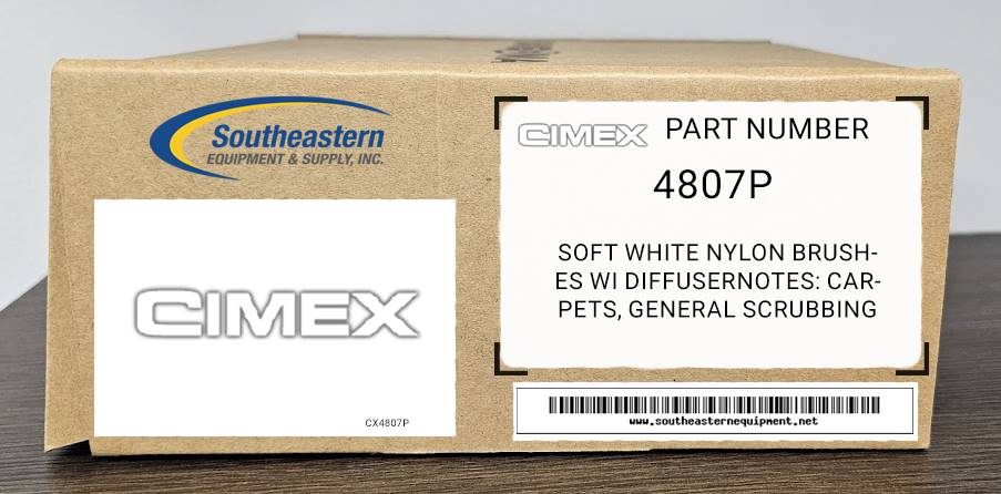 Cimex OEM Part # 4807P Soft White Nylon Brushes Wi Diffuser (for CM/SC 48)