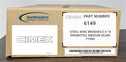 Cimex OEM Part # 6149 Steel Wire Brushes 2 X 16 Swg