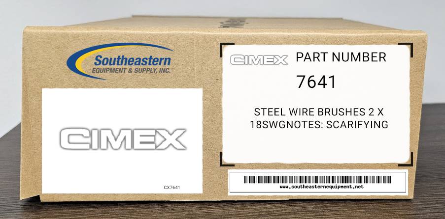 Cimex OEM Part # 7641 Steel Wire Brushes 2 X 18Swg