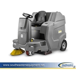 New Karcher KM 100/120 R Bp 40" Cylindrical Traction Drive Rider Sweeper