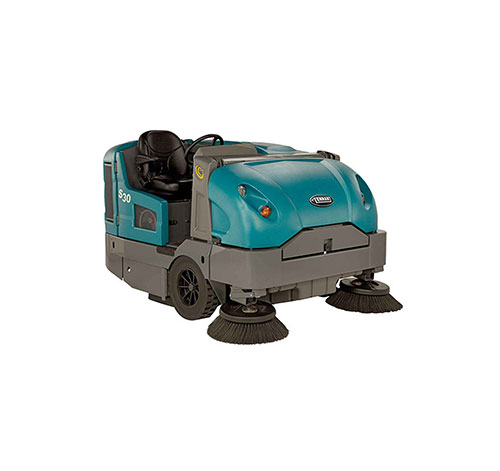 Reconditioned Tennant S30 Diesel Powered Rider Floor Sweeper w/ Cab