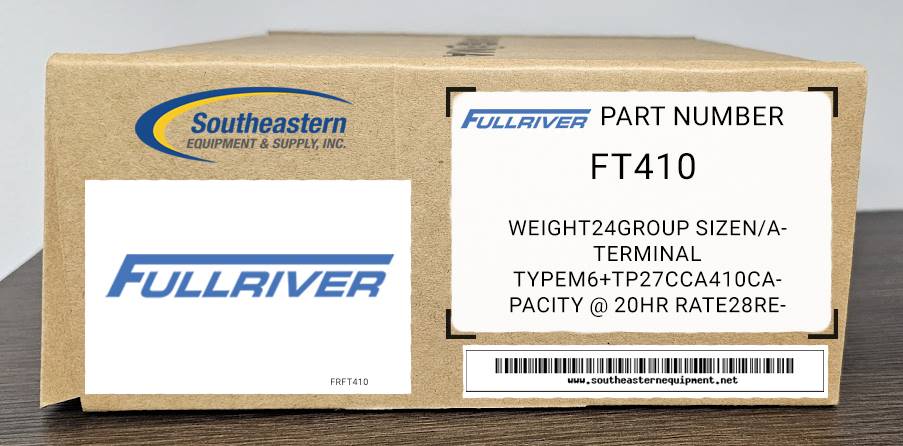 Fullriver Full Throttle High Performance SLI AGM FT410 Battery
