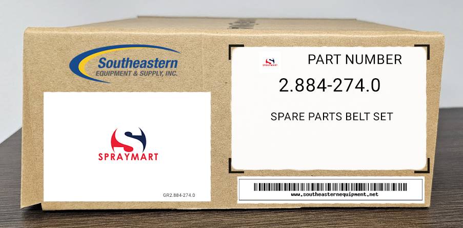 Aftermarket Spraymart Part # 7190011 Spare Parts Belt Set