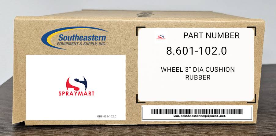 Aftermarket Spraymart Part # 630450 Wheel 3" Dia Cushion Rubber