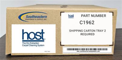 Host OEM Part # C1962 Shipping Tray