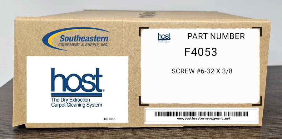 Host OEM Part # F4053 Screw #6-32 X 3/8