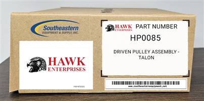 Hawk Enterprises OEM Part # HP0085 Driven Pulley Assembly - Talon