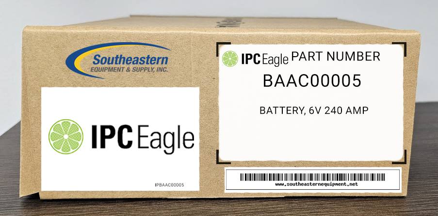 IPC Eagle OEM Part # BAAC00005 Battery, 6V 240 Amp