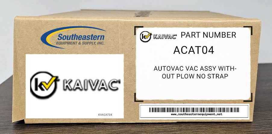 Kaivac OEM Part # ACAT04 Autovac Vac Assy Without Plow No Strap